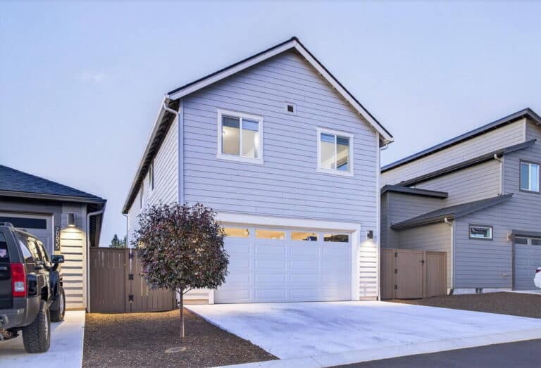 Daytime exterior of Bend Oregon rental property managed by Ridgeline